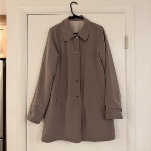 Centigrade Reversible Taupe Coat | Classic Neutral Outerwear | Size M